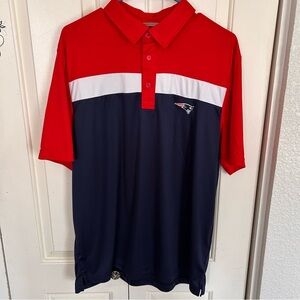 Cutter And Buck Mens Cbuk Polo New England Patriots Size XL